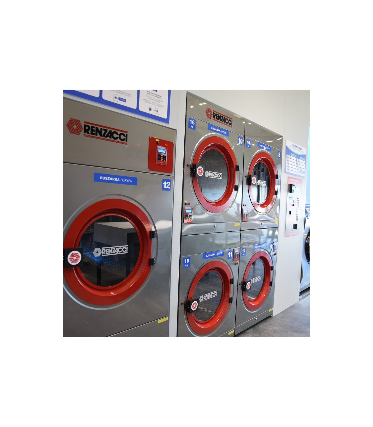 Renzacci coin operated laundry machine with smart controller inside